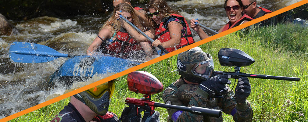 battles & paddles, rafting & paintball