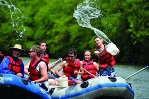 pocono whitewater rapids rafting raft group Poconos free group leader benefits