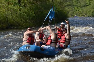 pocono whitewater rapids rafting raft group Poconos