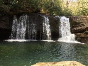 waterfalls at Camp Dietrich